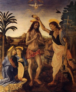 Fig. 3. Baptism of Christ (Verrocchio, 1472-1475).